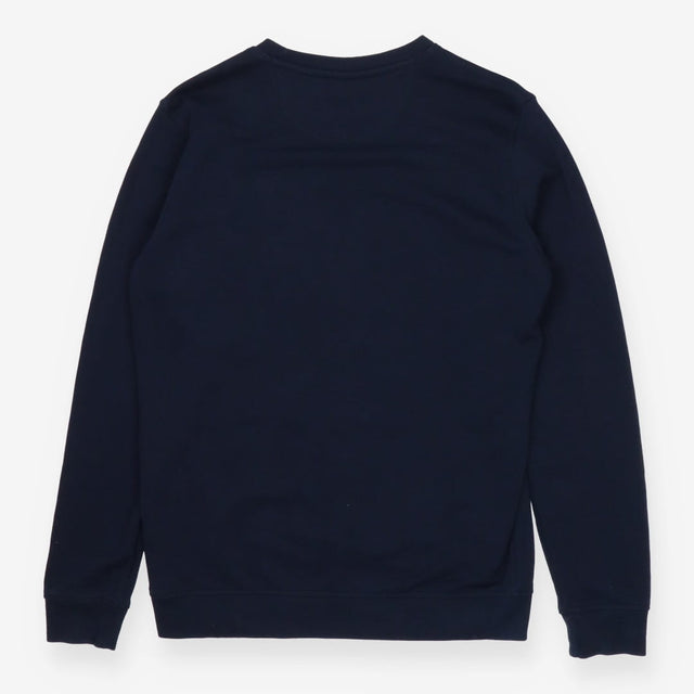 Navy crewneck floral embroidered strong girls club