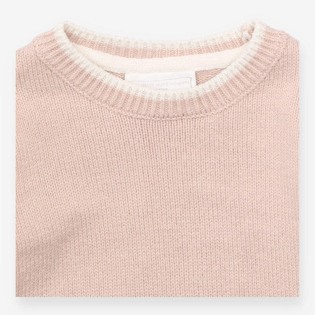 Festive Knit Sweater Pink Christmas Trees