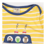 T-Shirt Long Sleeved Yellow Stripe Animal Friends 