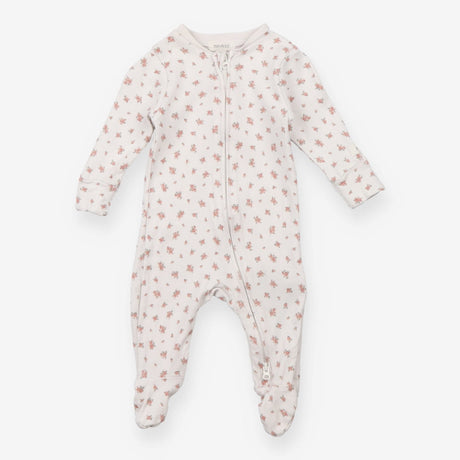 Sleepsuit White Pink Floral