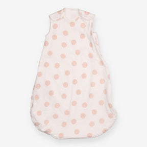 Sleeping Bag White with Pink Spots 0.5 Tog