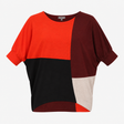 Jumper Colour Block Batwing Knitted Top