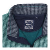 Ariana Full Zip Grid Fleece Leaf Green