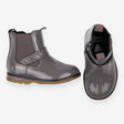 Boots Grey with Pink Hearts
