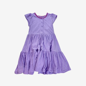 Lilac Tiered PomPom Dress
