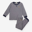 Pyjamas blue stripe jersey blue cuffs