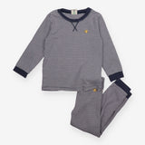 Pyjamas blue stripe jersey blue cuffs