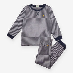 Pyjamas blue stripe jersey blue cuffs