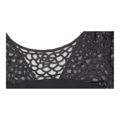 Dress Black Lace Short Sleeve Fitted Occasion