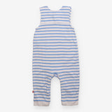 Dungaree white and blue stripe