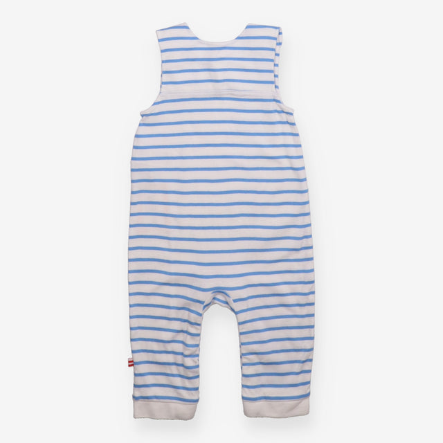 Dungaree white and blue stripe