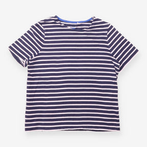 Top Navy Pink Stripe Short Sleeve Cotton T-Shirt