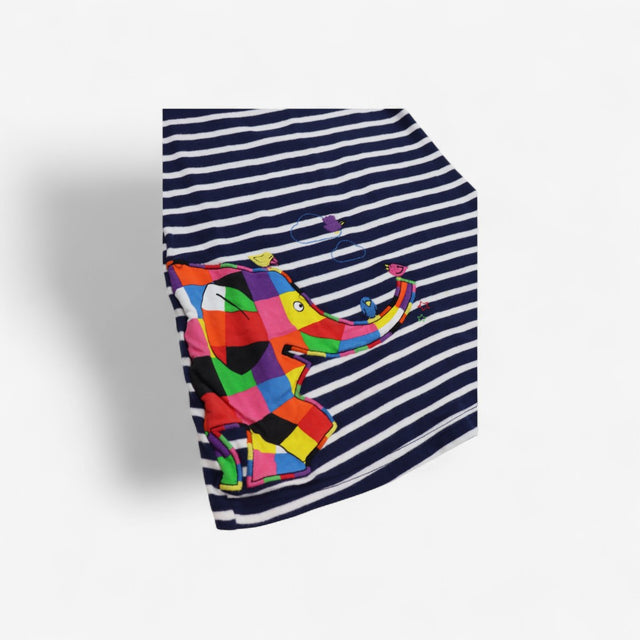 Dress Jersey Navy Elmer Applique