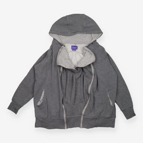 Babywearing Hoodie Grey Marl 3-in-1 Maternity Zip 
