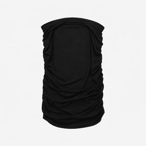 Skirt Caviar Black Karlie Ruched Side Midi Stretch