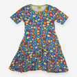 Blue Dress with Fruits