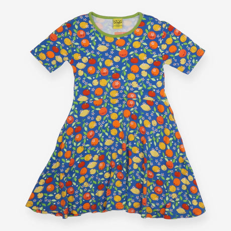 Blue Dress with Fruits