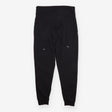 Maternity Joggers Black Cotton Stretch Drawstring 