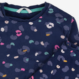 Outfit sweatshirt and leggings navy leopard