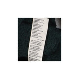 Green Boatneck Chevron Knit Sweater Soft Jumper