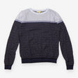 Navy & Grey Geometric Pattern Jumper