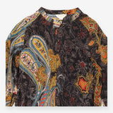 Dress 100% Silk Paisley Print Multicolour