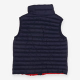 Gilet Navy Padded with red Zip Red rabbit