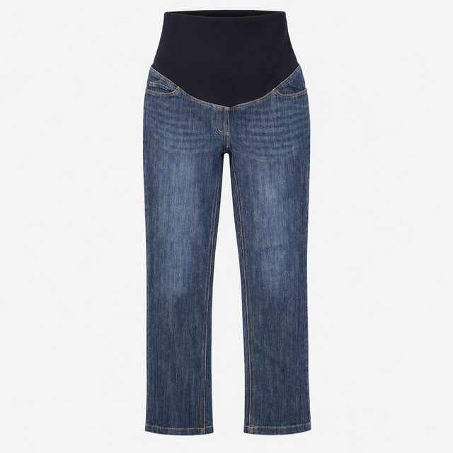 Dark Wash Denim Over Bump Maternity Straight Leg J
