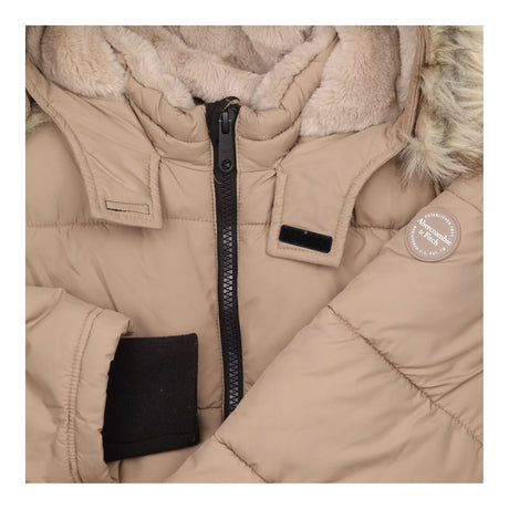 Cream Puffer Coat - Abercrombie & Fitch