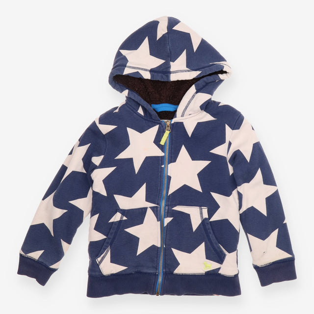 Blue Zip Hoodie with Stars