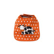 Pumpkin Star Baby Bib with Cow