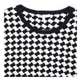 Paule Ka Black & White Geometric Knit Sweater Luxu