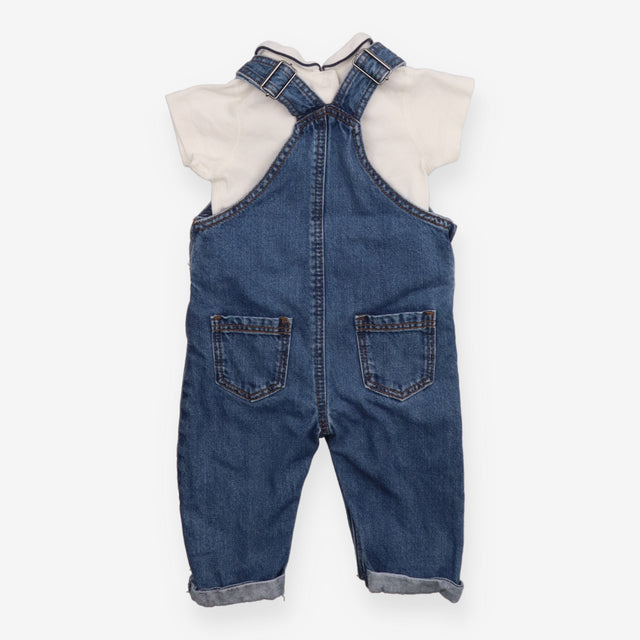 Denim Dungarees and Bodysuit 