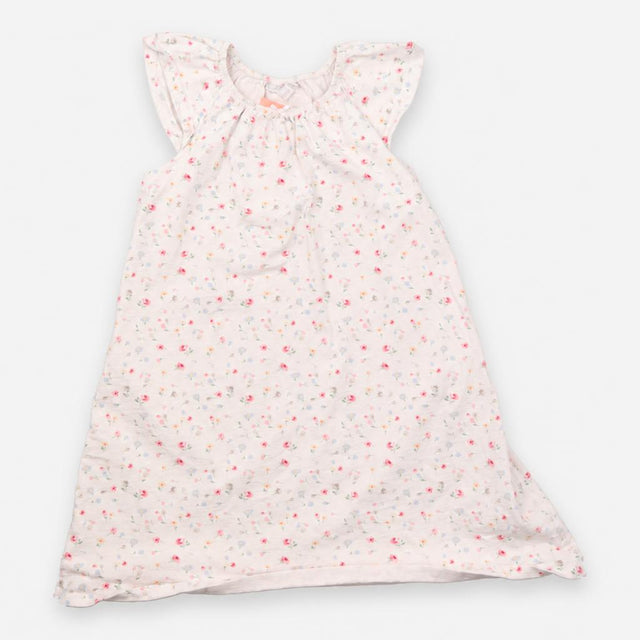 Nighty sleeveless white floral 