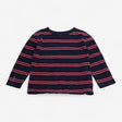 Navy & Red Striped Long Sleeve T-Shirt