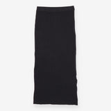 Ribbed Knit Pencil Skirt Women's Midi Stretch
