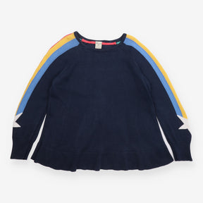 Jumper Navy Rainbow Stripe Shooting Star Organic C