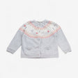 Cardigan Knit Grey Fairisle Rabbits