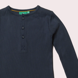 Winter Blue Rib Long Sleeve T-Shirt