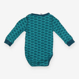 Bodysuit Long Sleeve Teal Beetle Car