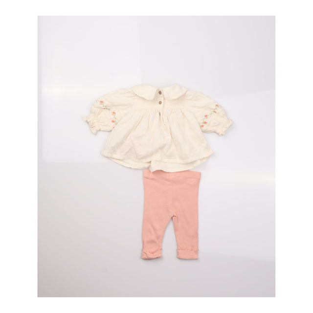 Dress Peter Pan Collar Cream Embroidered Strawberr