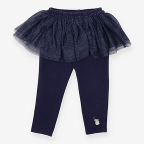 Leggings Navy with Sparkle Skirt