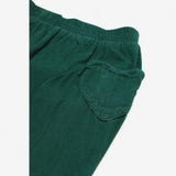 Green Pull on Cords heart pocket