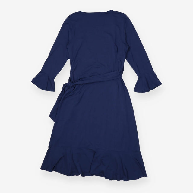 Dress navy wrap - maternity