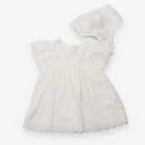 Dress Cream with Brown buttons and Bloomers