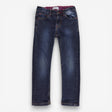 Jeans mid blue rinse with pink floral lining 