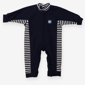 Navy striped edge swimsuit