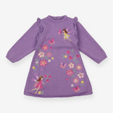 Dress knit lilac fairies butterflies flowers