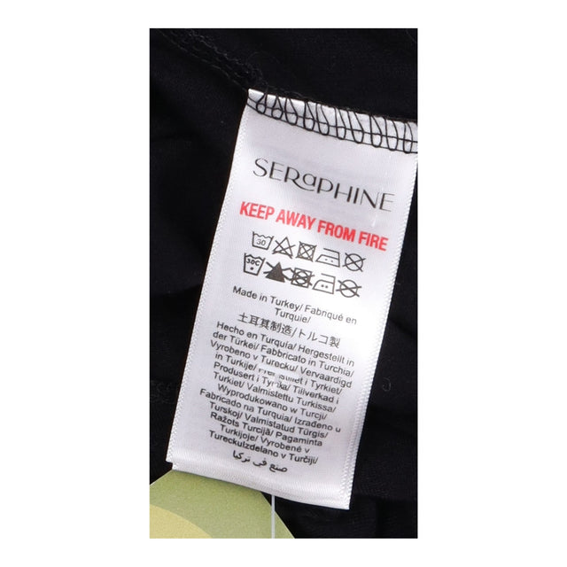 Midi Dress Black Layered Bodice Stretch Maternity
