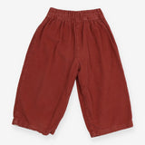 Wide Leg Trousers Cord Rust
